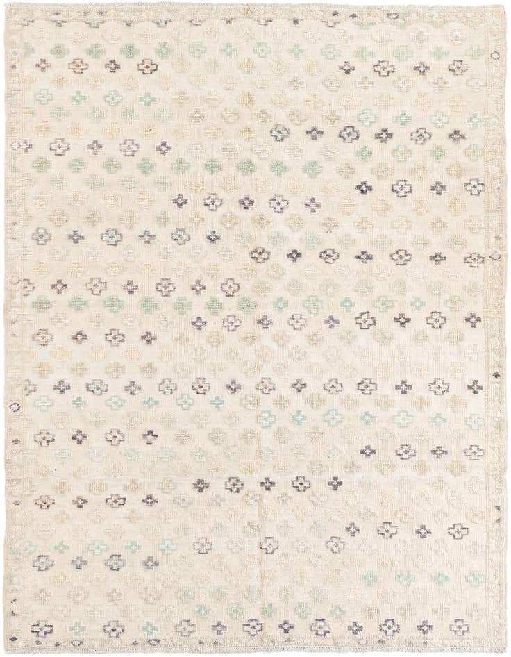 Detail image of 6' 3 x 9' 4 Hand Knotted Darya Wool Rug