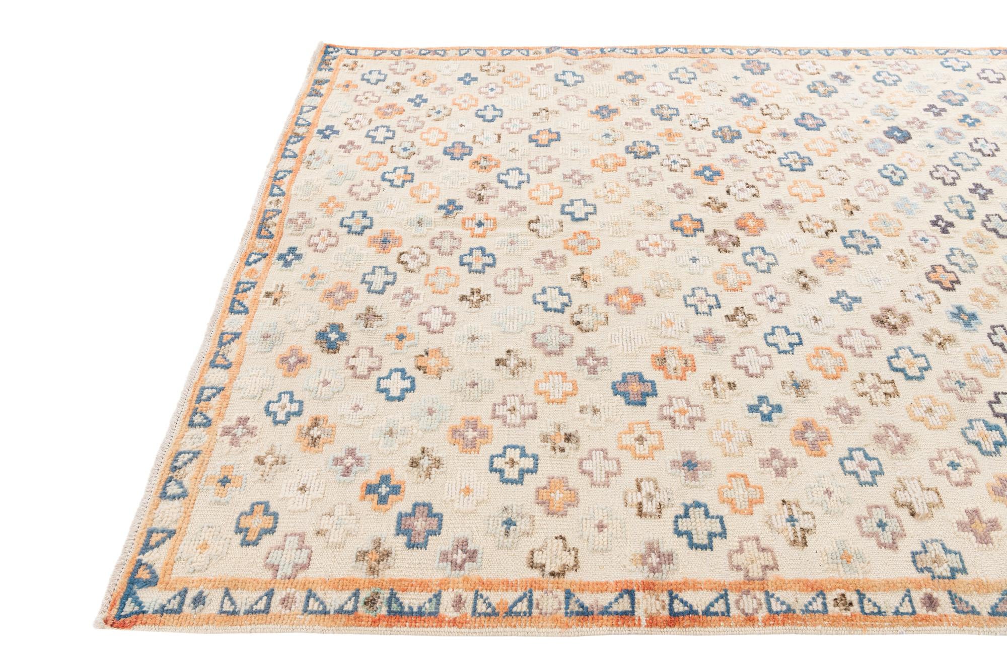 6' 2 x 9' 5 Hand Knotted Darya Wool Rug