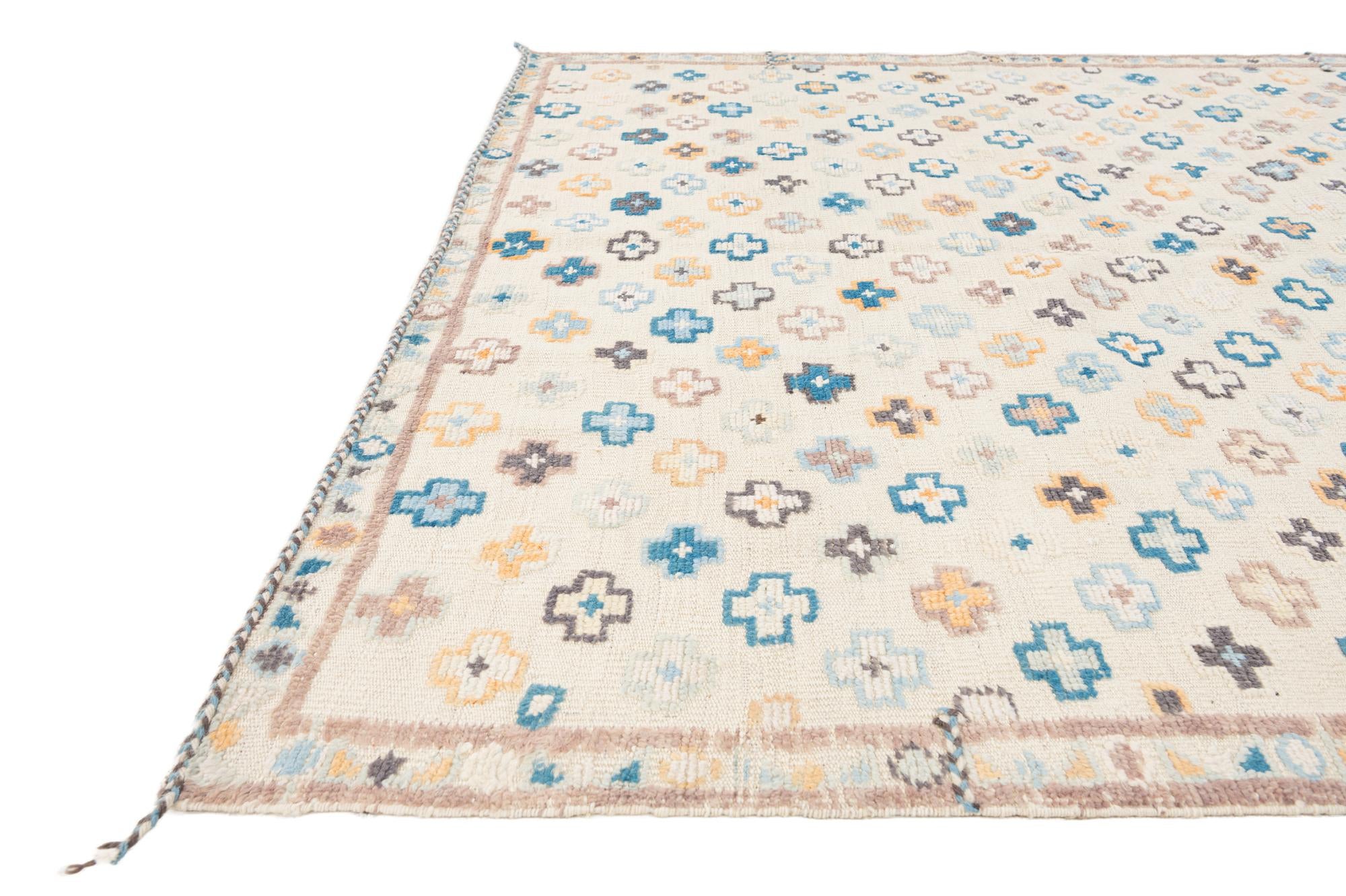 6' 4 x 9' 1 Hand Knotted Darya Wool Rug