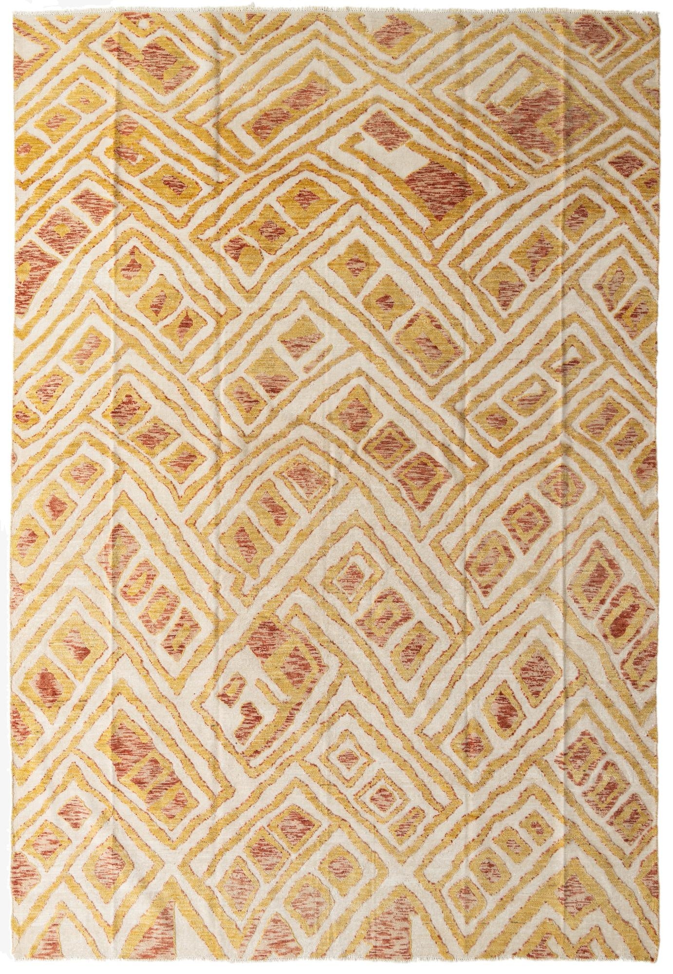 9' 7 x 14' 3  Hand Knotted Darya Wool Rug