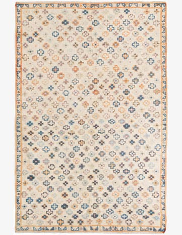 6' 2 x 9' 5 Hand Knotted Darya Wool Rug