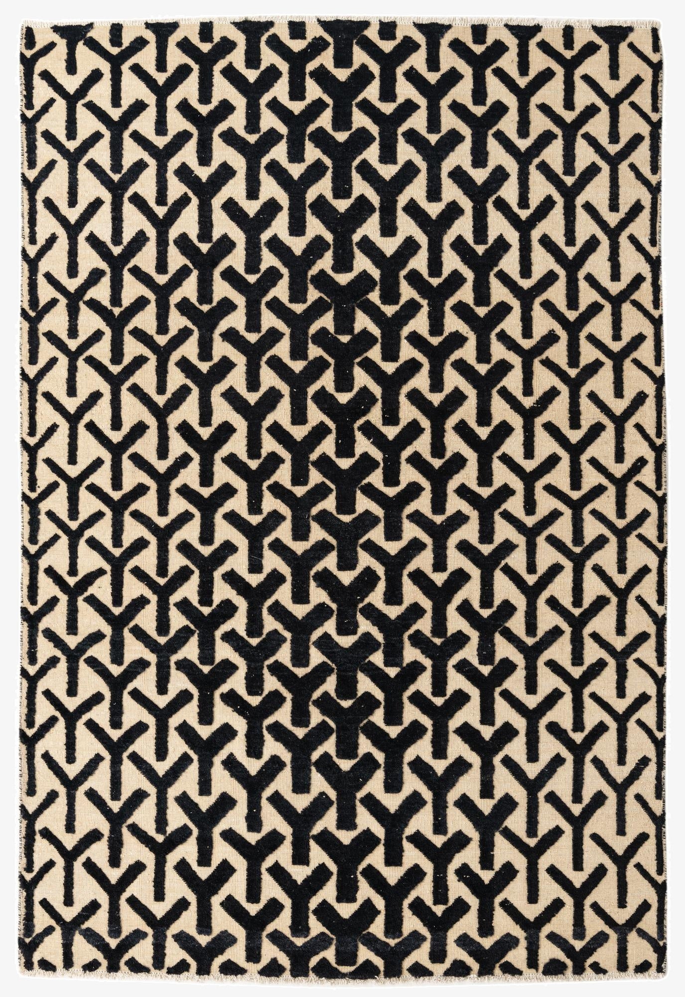 6' 8 x 9' 10  Hand Knotted Darya Wool Rug