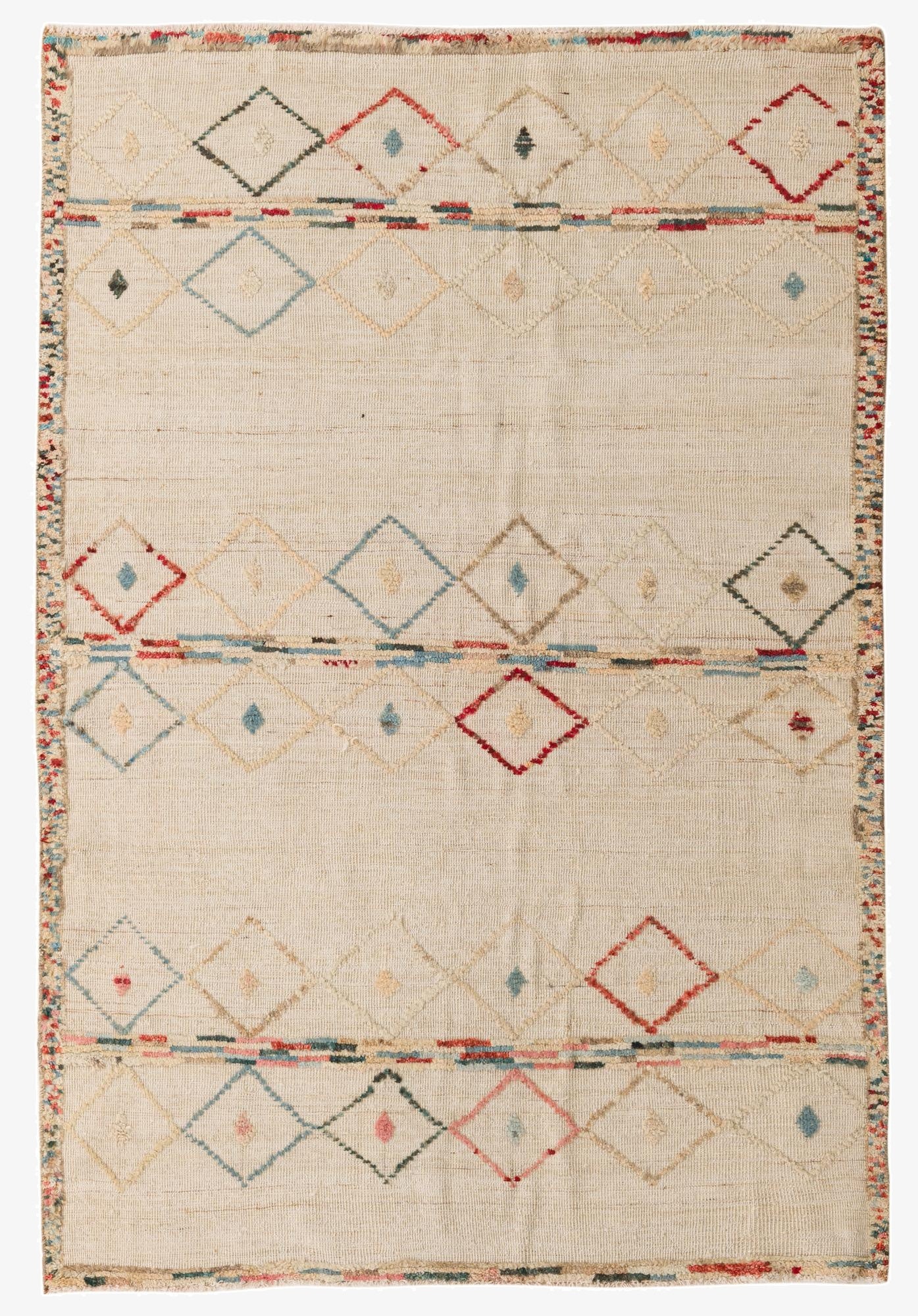 5' 7 x 8' 2  Hand Knotted Darya Wool Rug
