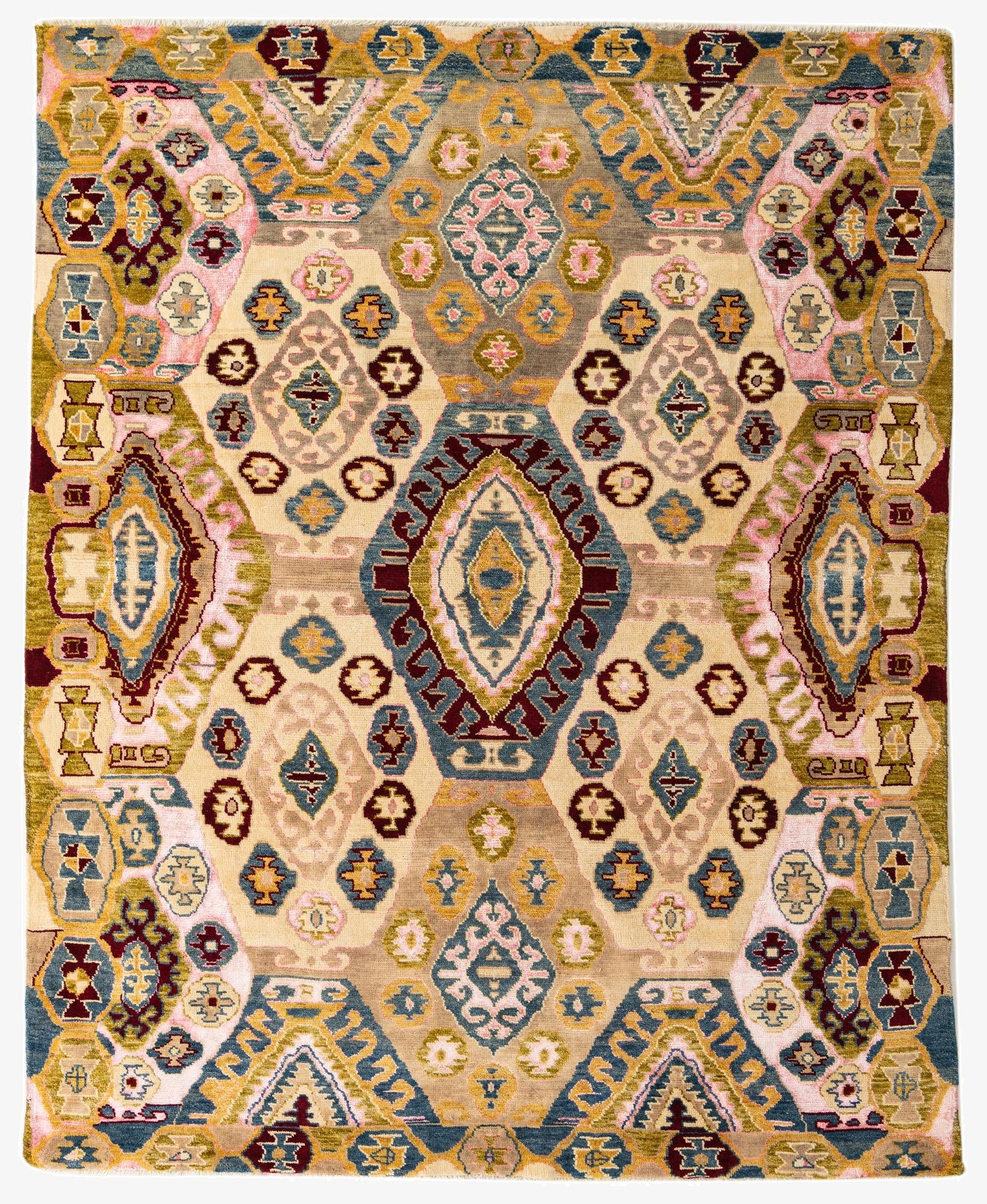 7' 10 x 9' 9  Hand Knotted Darya Rug