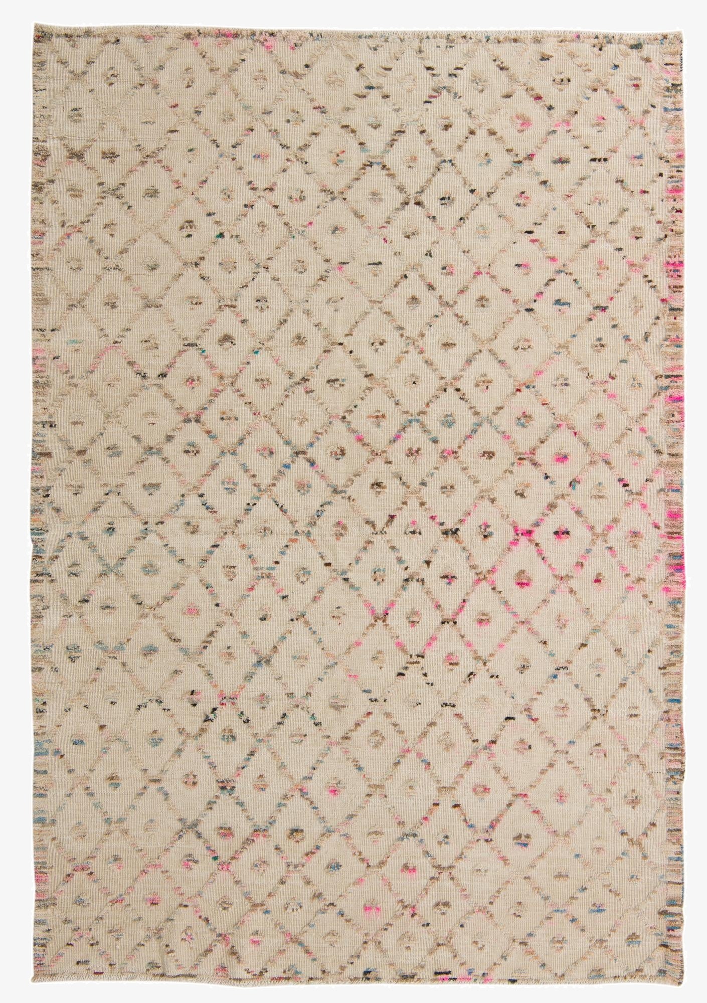 6' 6 x 9' 3  Hand Knotted Darya Wool Rug