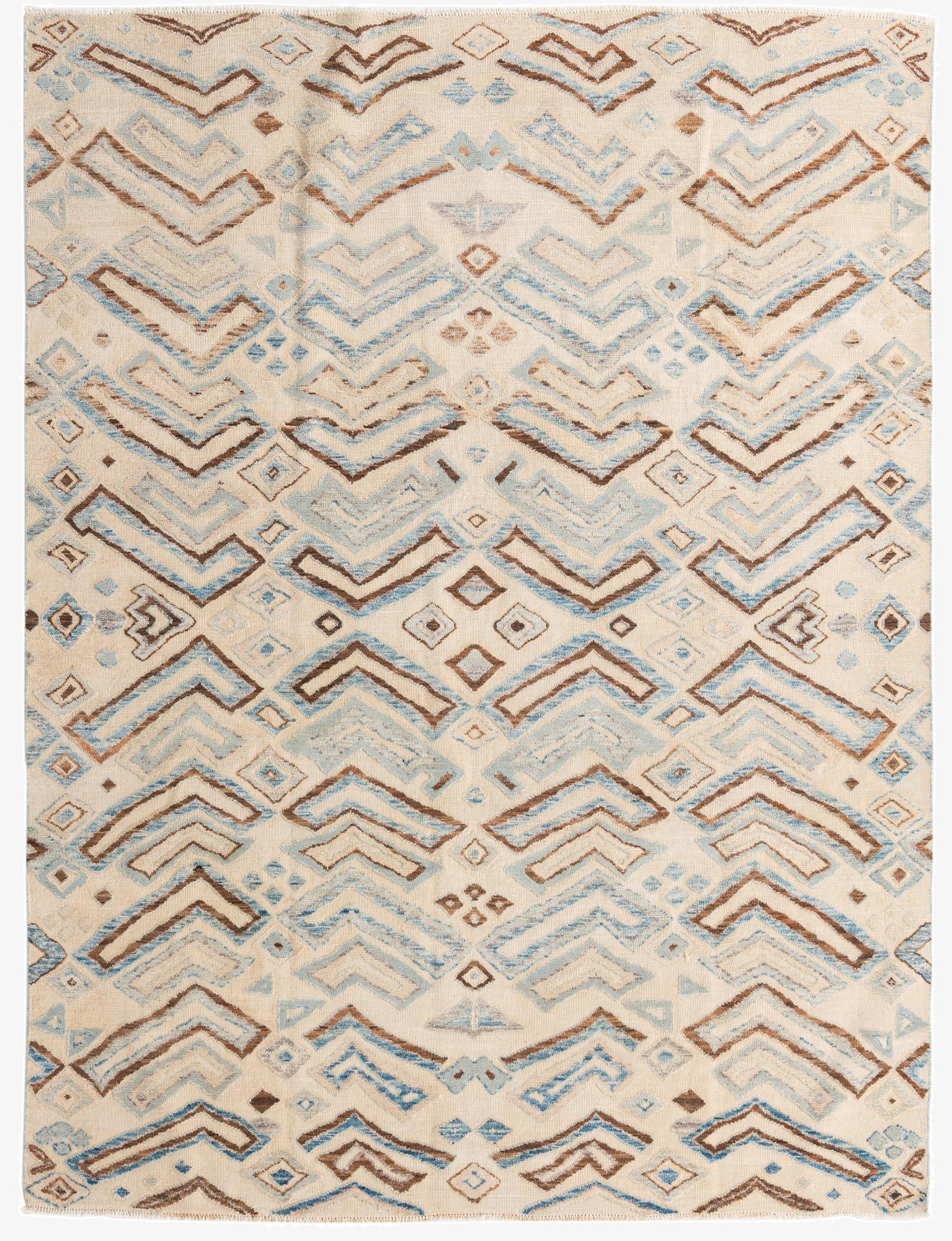 7' 8 x 10' 3 Hand Knotted Darya Wool Rug
