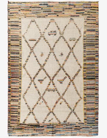 5' 3 x 7' 7 Hand Knotted Darya Wool Rug