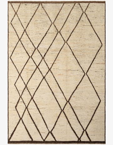 6' 9 x 9' 9 Hand Knotted Darya Wool Rug