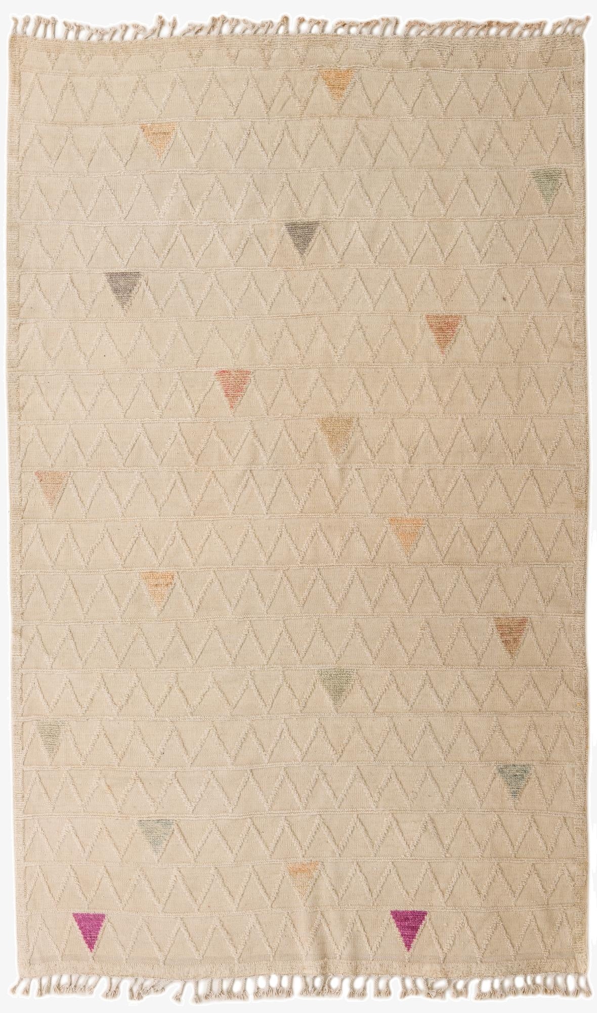 6' 1 x 9' 9  Hand Knotted Darya Wool Rug