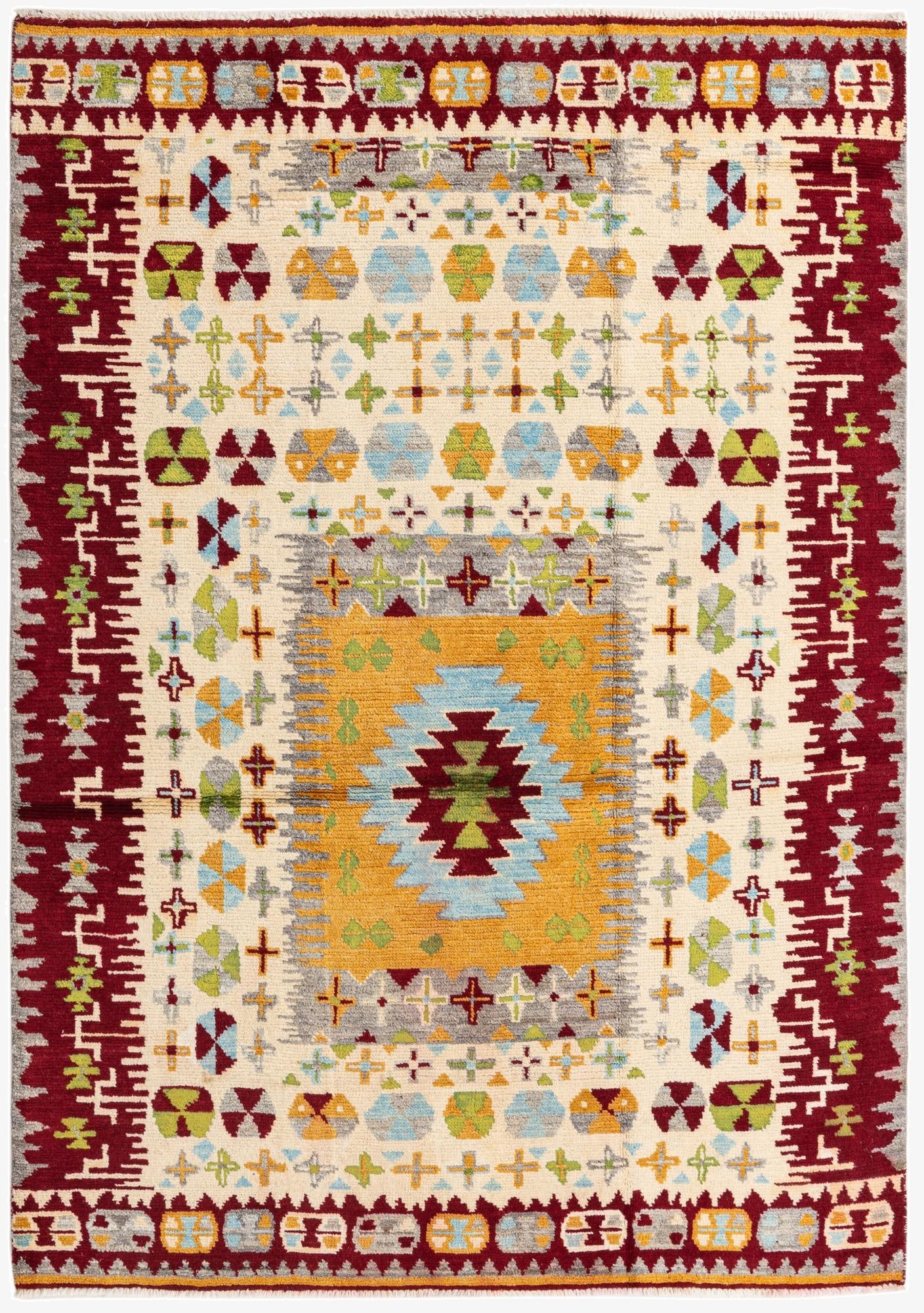 5' 6 x 7' 10  Hand Knotted Darya Rug
