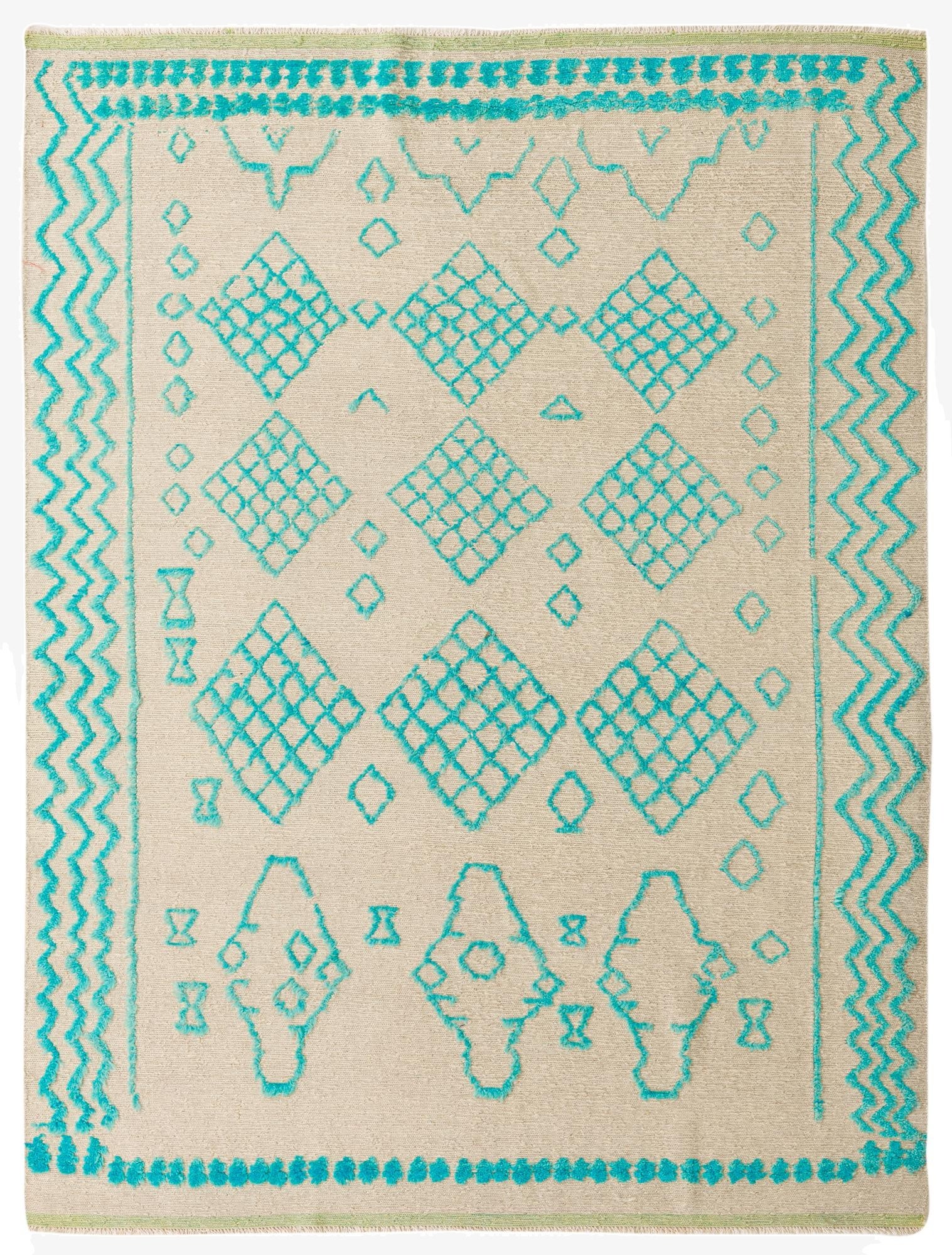 6' 8 x 8' 8  Hand Knotted Darya Wool Rug