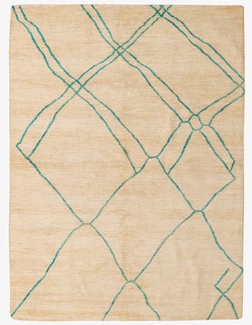 5' 9 x 7' 9 Hand Knotted Darya Wool Rug