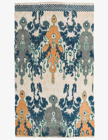 5' 1 x 8' 3 Hand Knotted Darya Rug