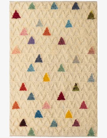 5' 7 x 8' 5 Hand Knotted Darya Wool Rug