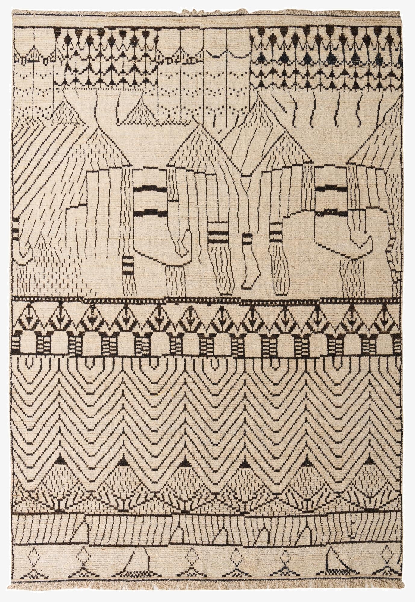 9' 10 x 14' 3  Hand Knotted Darya Wool Rug