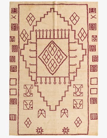 6' 4 x 9' 8 Hand Knotted Darya Wool Rug