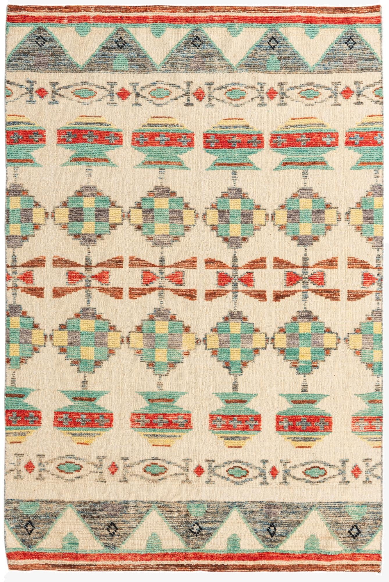 5' 7 x 8' 5  Hand Knotted Darya Wool Rug