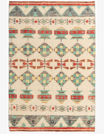 5' 7 x 8' 5 Hand Knotted Darya Wool Rug