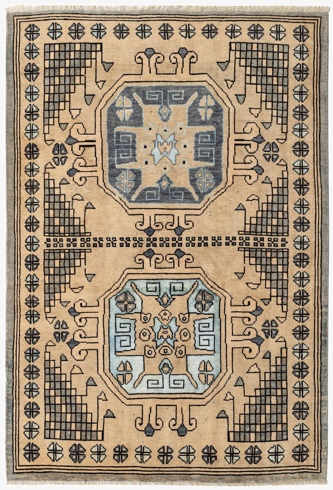 5' 7 x 8' 2  Hand Knotted Darya Rug