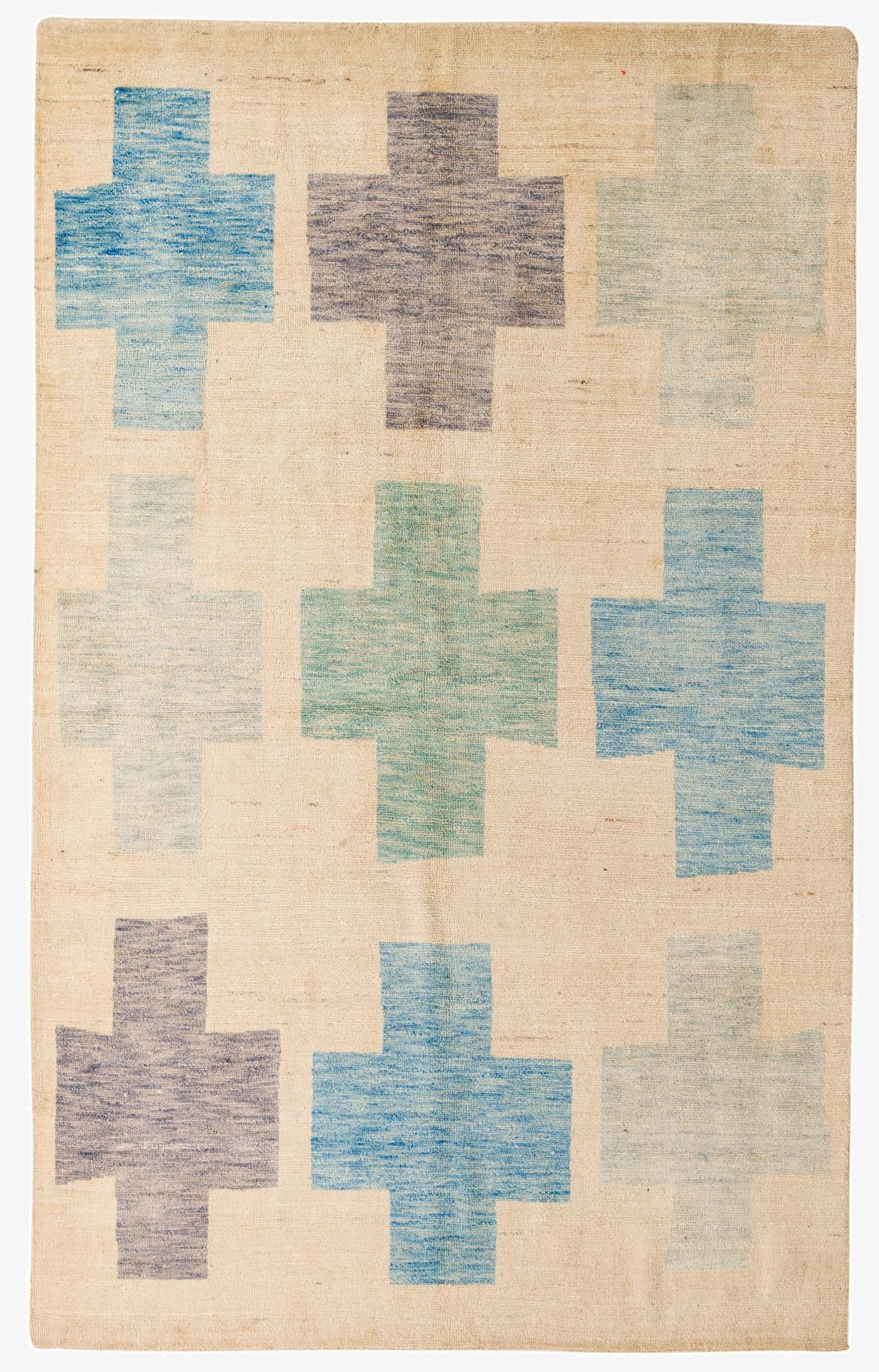 6' 6 x 10' 6  Hand Knotted Darya Wool Rug