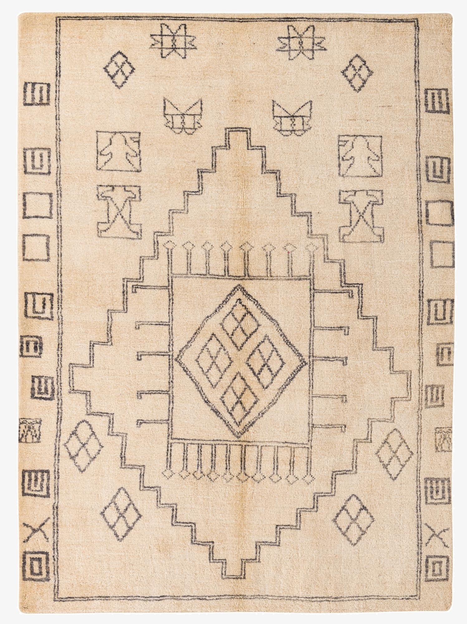 5' 8 x 7' 9  Hand Knotted Darya Wool Rug