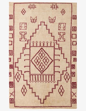 5' 4 x 8' 2 Hand Knotted Darya Wool Rug