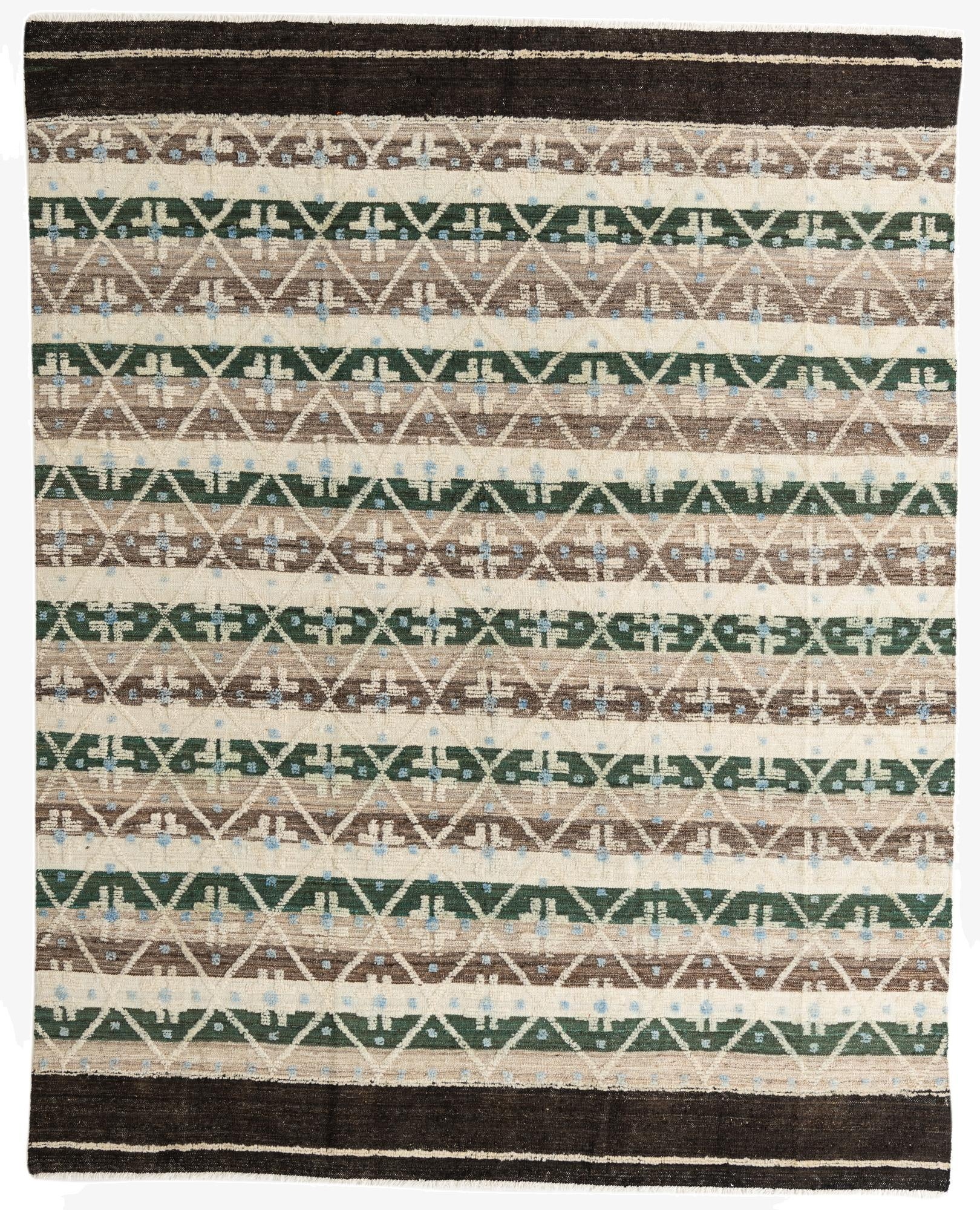 8' 2 x 10' 3  Hand Knotted Darya Wool Rug