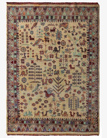 5' 6 x 7' 8 Hand Knotted Darya Wool Rug