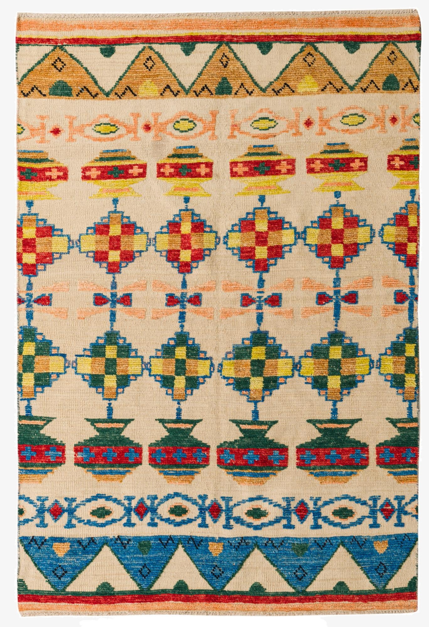 5' 8 x 8' 3  Hand Knotted Darya Wool Rug