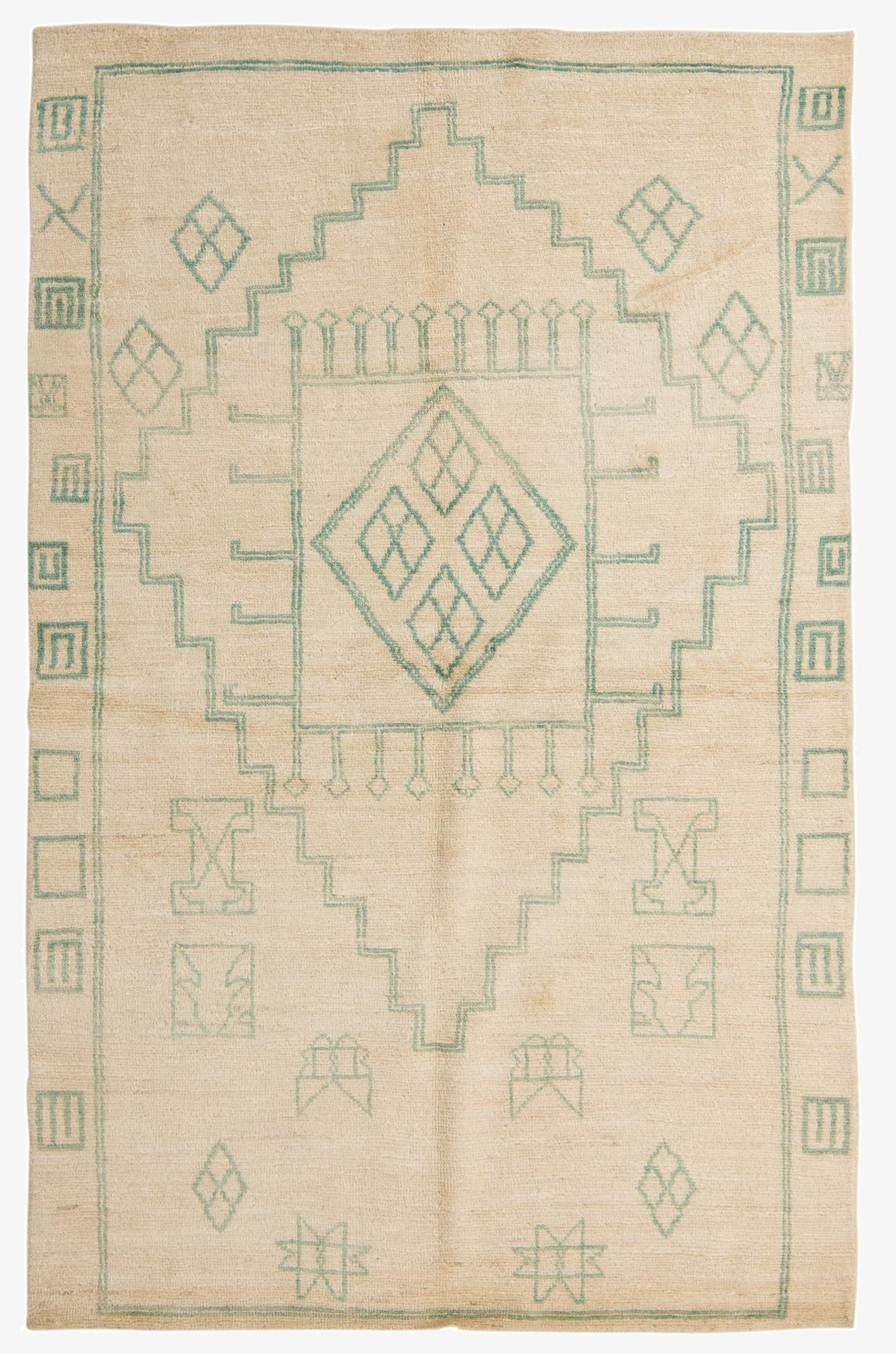 5' 6 x 8' 7  Hand Knotted Darya Wool Rug