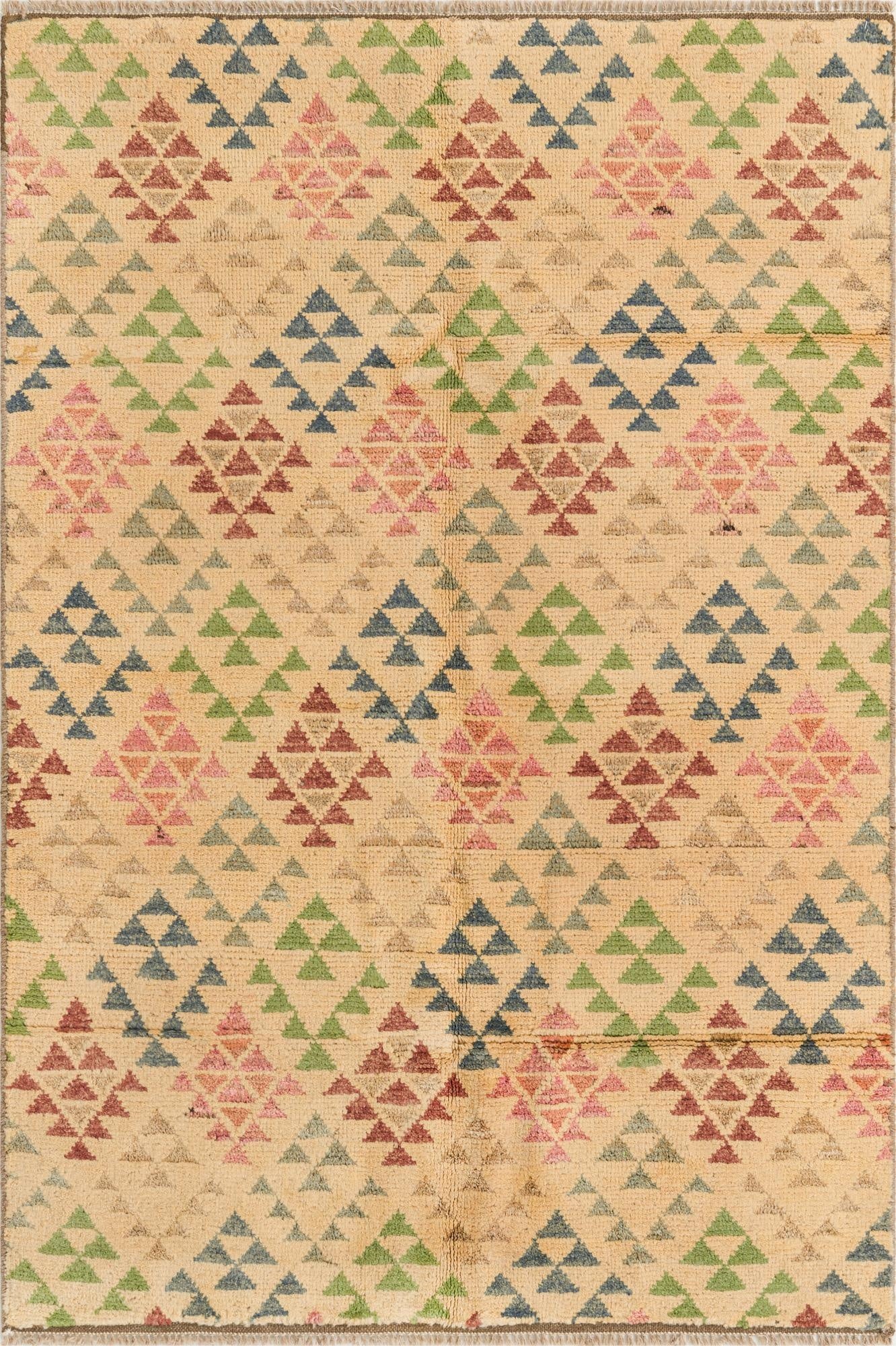 4' 3 x 6' 6  Hand Knotted Darya Wool Rug