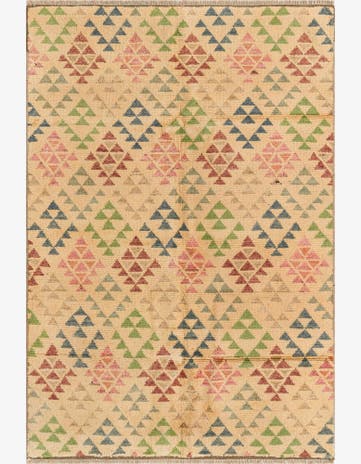 4' 3 x 6' 6 Hand Knotted Darya Wool Rug