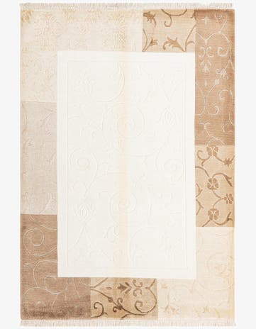 4' 7 x 6' 8 Hand Knotted Darya Wool Rug