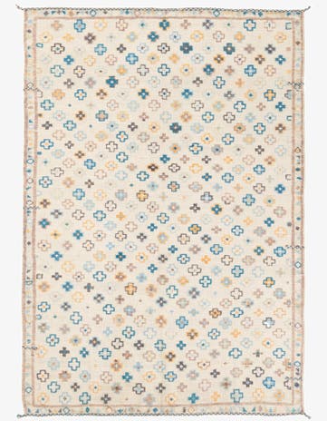 6' 4 x 9' 1 Hand Knotted Darya Wool Rug