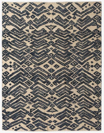 8' x 10' 4 Hand Knotted Darya Wool Rug