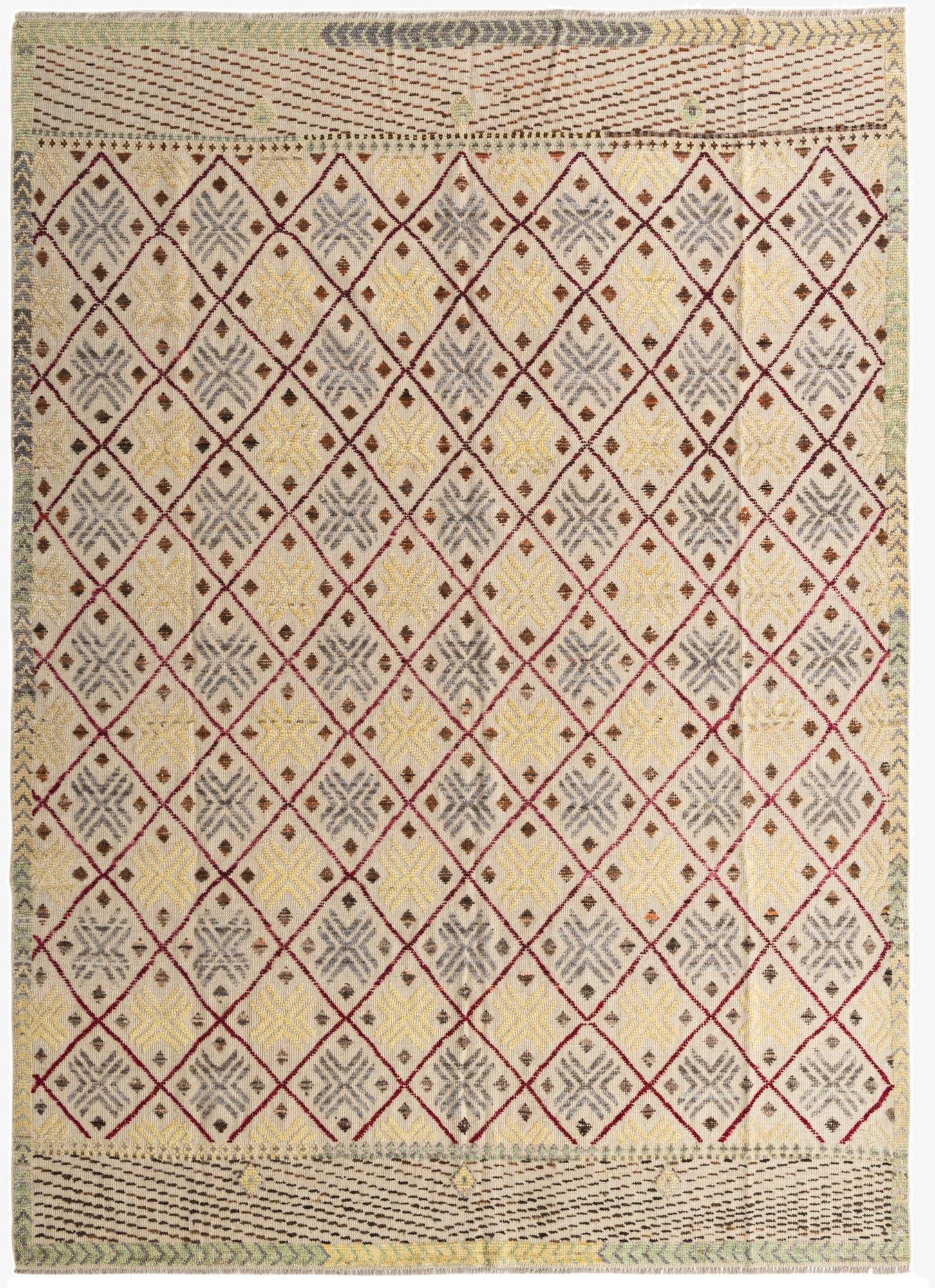 8' 10 x 12' 4  Hand Knotted Darya Wool Rug