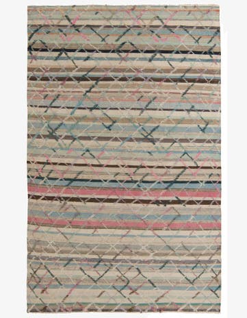 6' 3 x 10' Hand Knotted Darya Wool Rug
