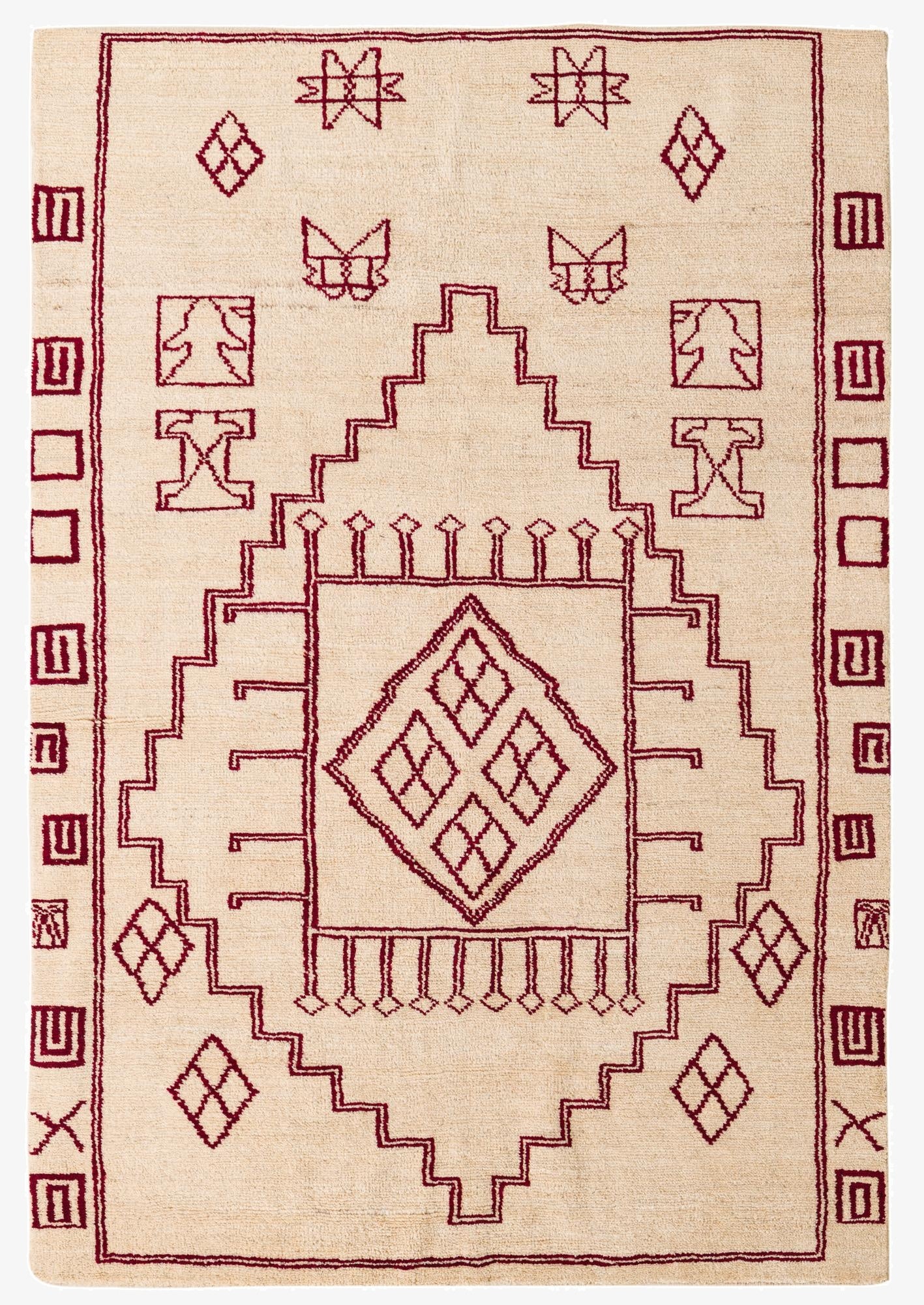 5' 5 x 8'  Hand Knotted Darya Wool Rug