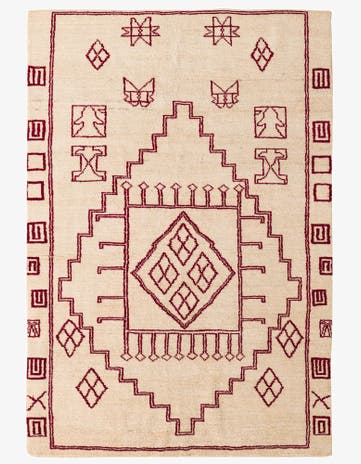 5' 5 x 8' Hand Knotted Darya Wool Rug