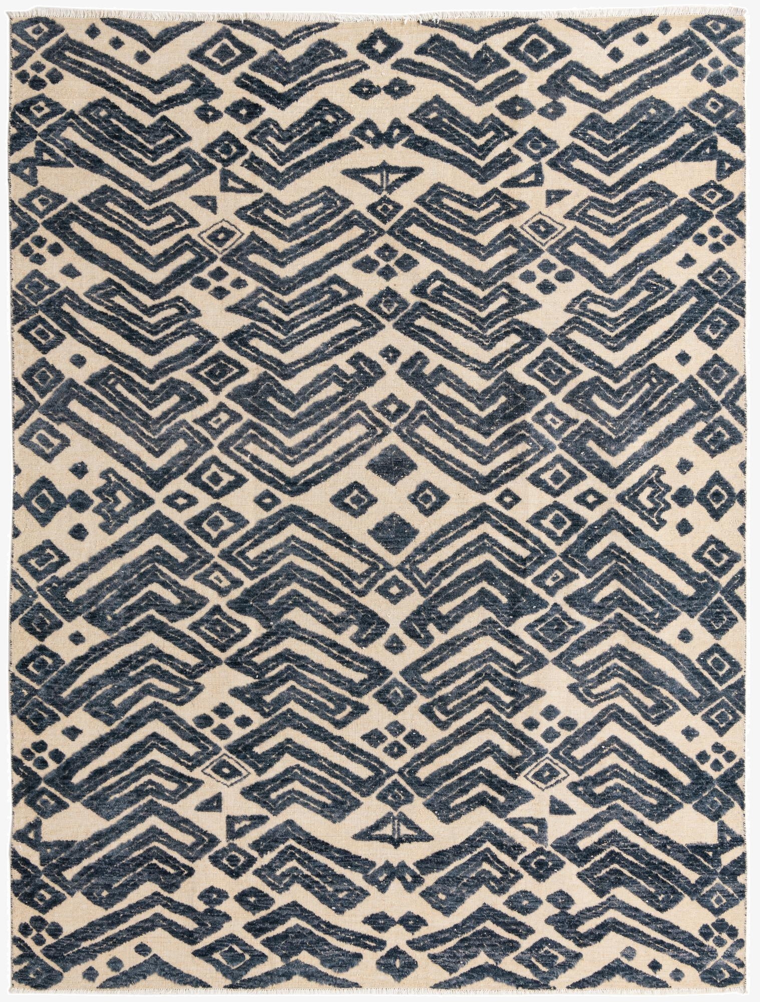 7' 9 x 10' 3  Hand Knotted Darya Wool Rug
