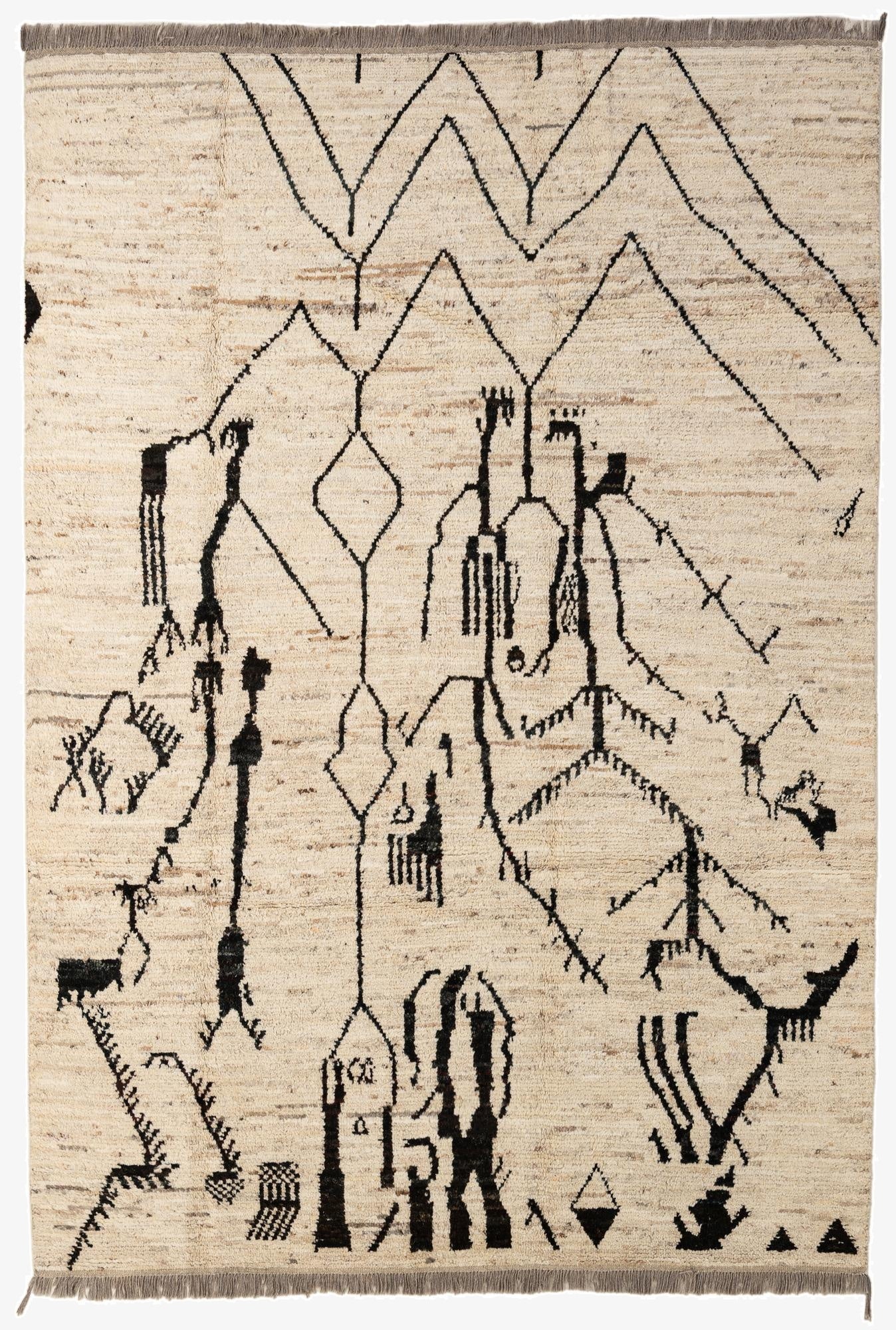 6' 8 x 9' 9  Hand Knotted Darya Wool Rug