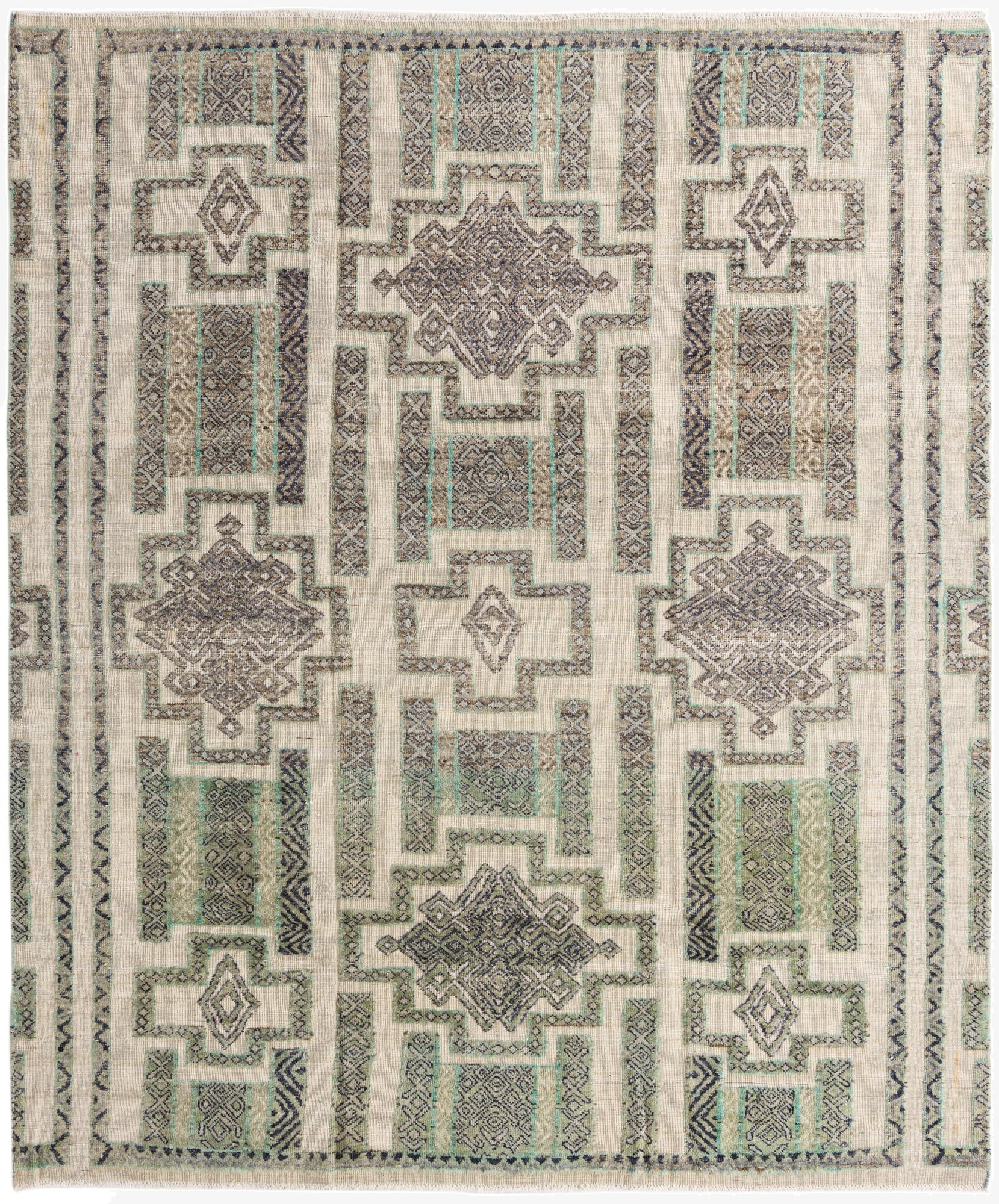 7' 10 x 9' 6  Hand Knotted Darya Wool Rug