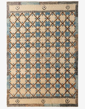 8' 7 x 12' 5 Hand Knotted Darya Wool Rug
