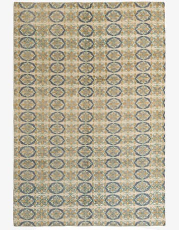 6' 8 x 9' 9 Hand Knotted Darya Wool Rug