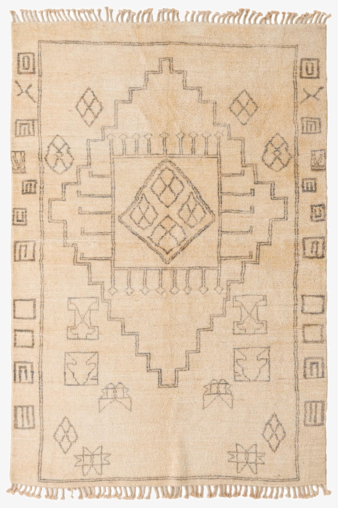 5' 5 x 8'  Hand Knotted Darya Wool Rug