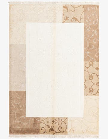 4' 7 x 6' 8 Hand Knotted Darya Wool Rug