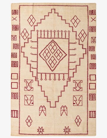 6' 6 x 10' Hand Knotted Darya Wool Rug