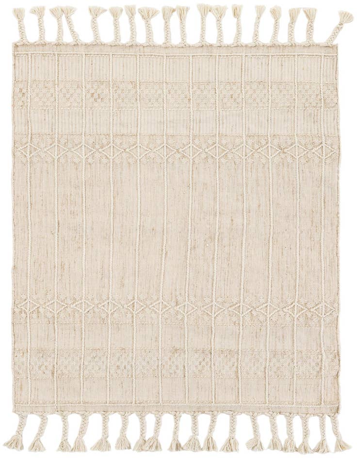 Detail image of 4' 1 x 6' 1 Easy-Clean Eco Bohemian Indoor / Outdoor Rug