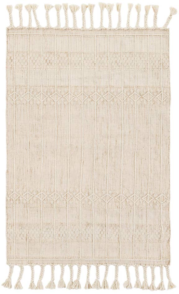 Detail image of 4' 1 x 6' 1 Easy-Clean Eco Bohemian Indoor / Outdoor Rug