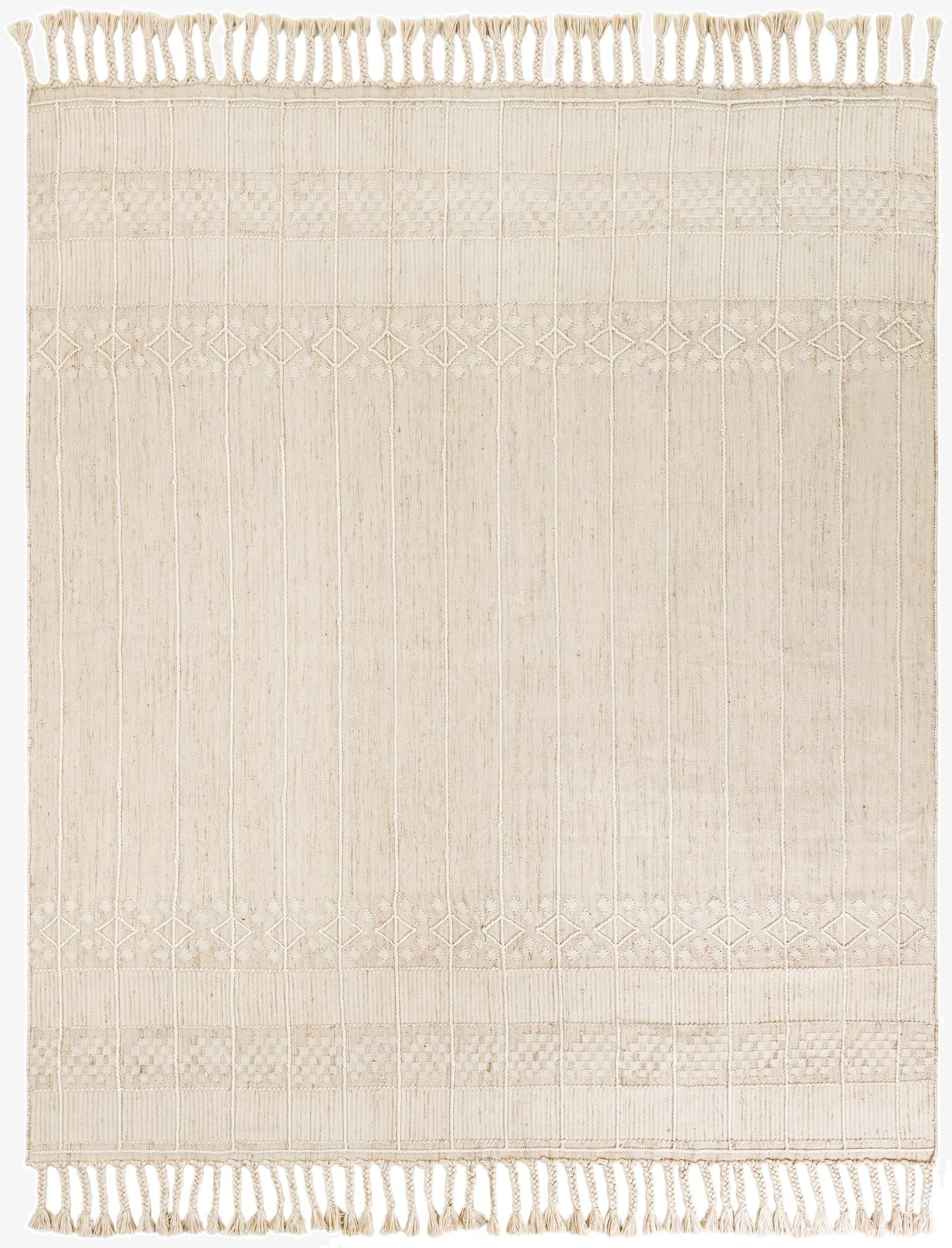 7' 10 x 10'  Washable Eco Bohemian Indoor / Outdoor Rug